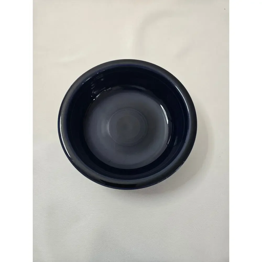 Fiestaware HLC Vintage Cobalt Blue and Peacock Cereal/Salad Bowls